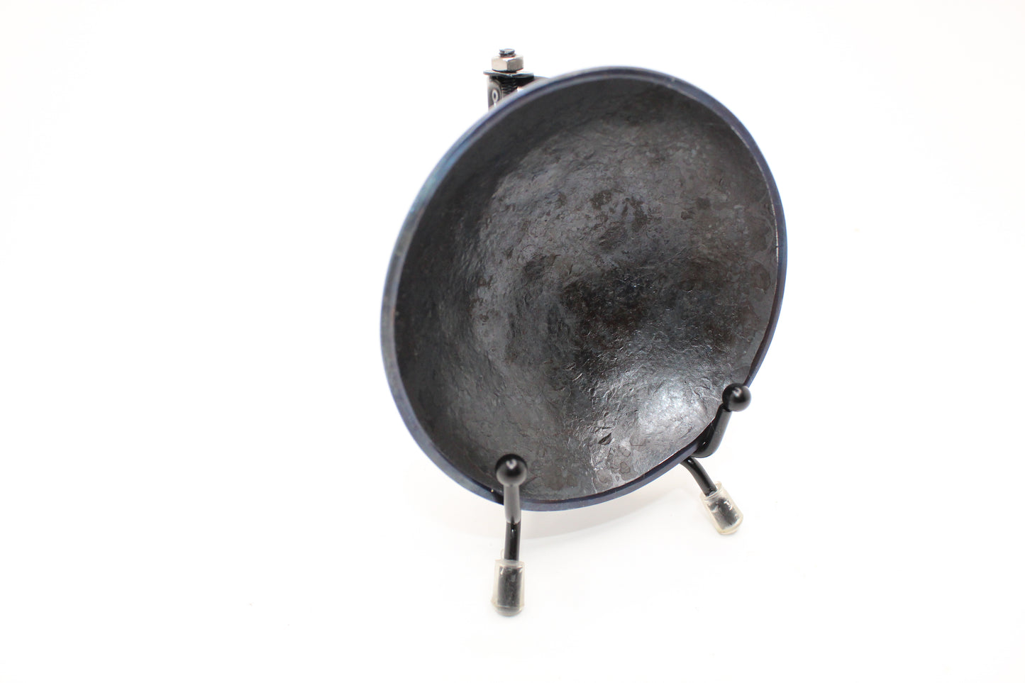 Personalized hand hammered finish steel 3.5 inch ring bowl