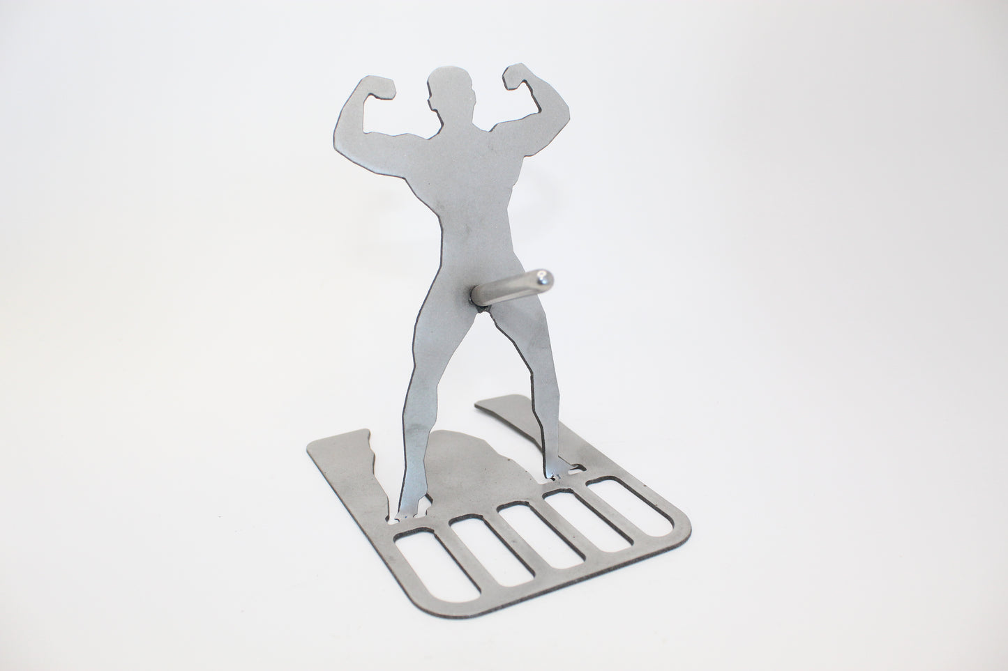 Funny stainless steel hot dog cooker man