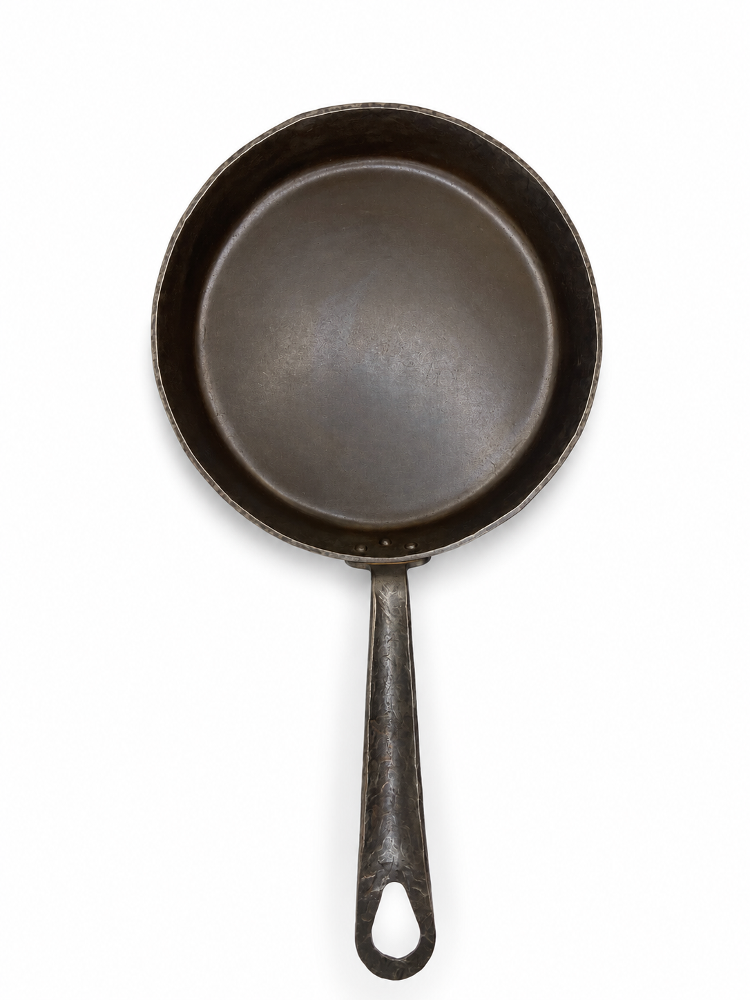 Hand-Forged 10" Carbon Steel Skillet: 10-Gauge, Thick, Pre-Seasoned, Lancaster Made