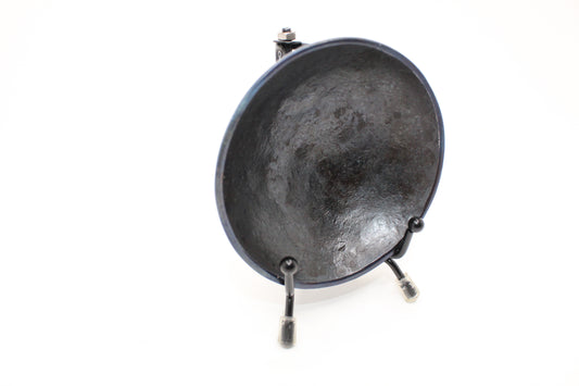 Personalized hand hammered finish steel 3.5 inch ring bowl
